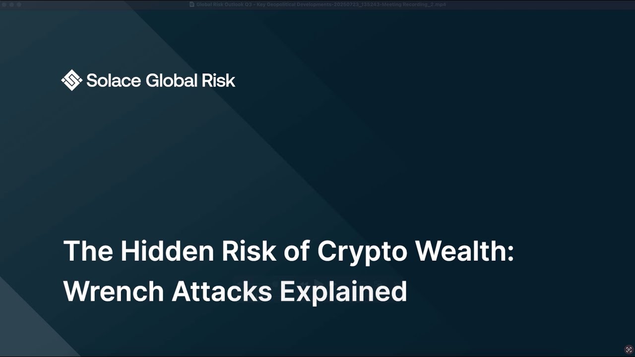 The Hidden Risk of Crypto Wealth: Wrench Attacks Explained