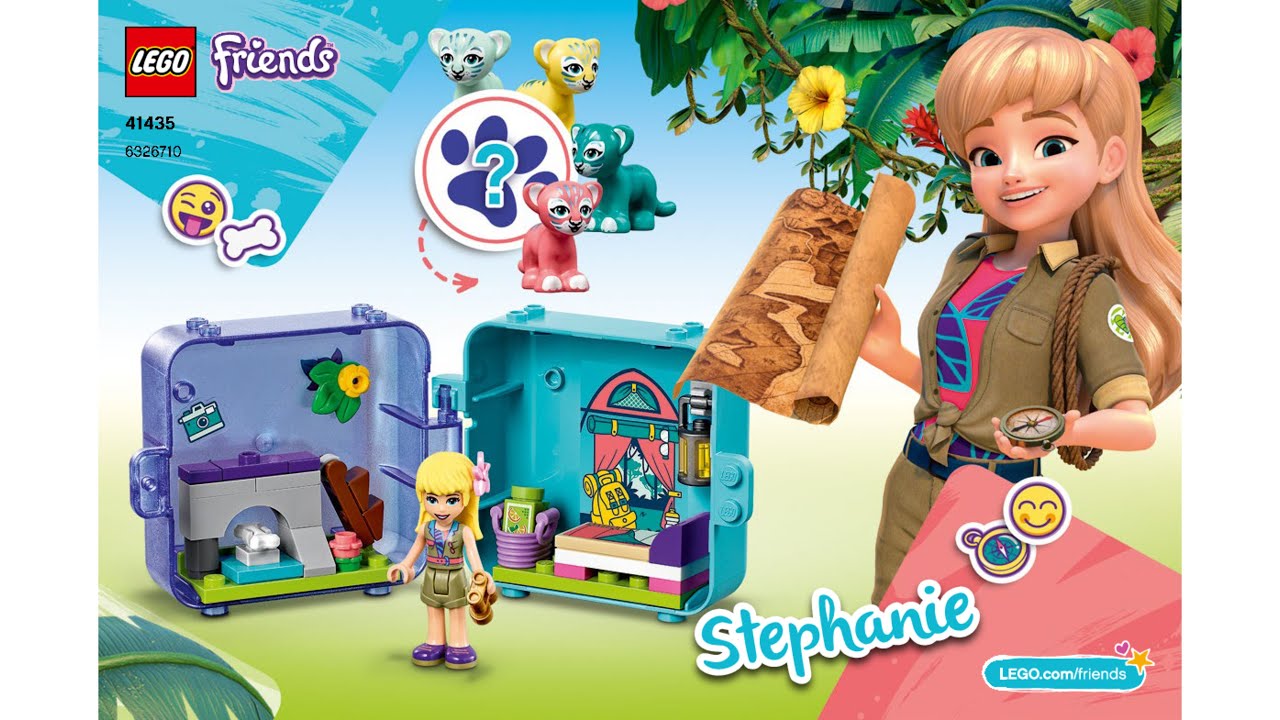 Lego Friends 41435 part 1 | Stephanie's Jungle Play Cube | Instructions