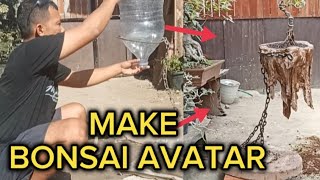 membuat bonsai avatar praktis mudah pakai bahan kain lap dan botol plastik#bonsaiavatar