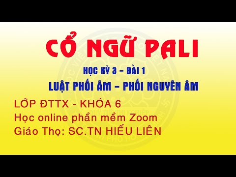 Video Bài 1 Luật phối âm Phối nguyên âm - YouTube
