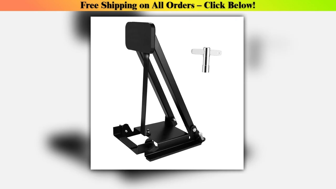 Kick Drum Practicing Pad Folding Convenience Silent Sturdy Easy to Install Resuable Drum Pedal