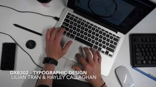 DXB302 - TYPOGRAPHIC DESIGN -  KINTSUKUROI PROCESS VIDEO