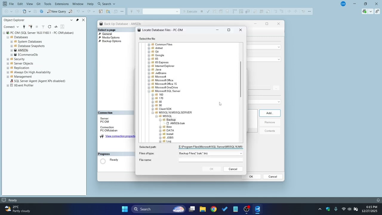 How to Backup a Database in SQL Server Management Studio (SSMS) 2025 Guide