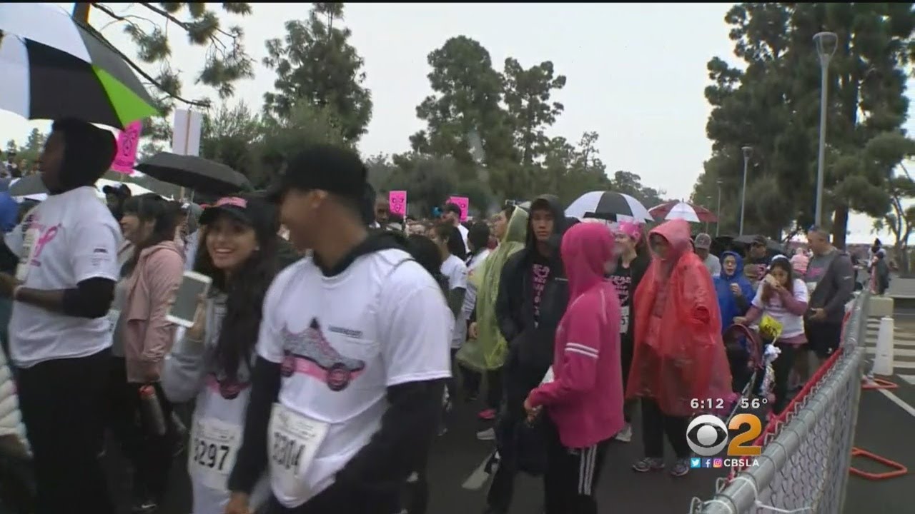 Rain Can't Damper Susan G. Komen Race For The Cure - YouTube