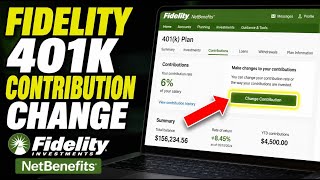 How to subscribe with Fidelity NetBenefits for 401k contribution changes - Step By Step