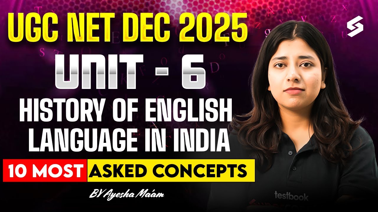 UGC NET English Classes | UGC NET English Unit 6 | History Of English Language in India UGC NET