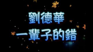 劉德華   一輩子的錯(中文字幕）高音質（國語歌曲）氛圍版
