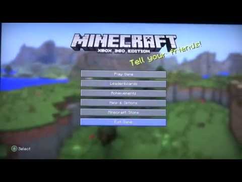 Minecraft Xbox 360: How to go back to the first update tutorial (kinda old)