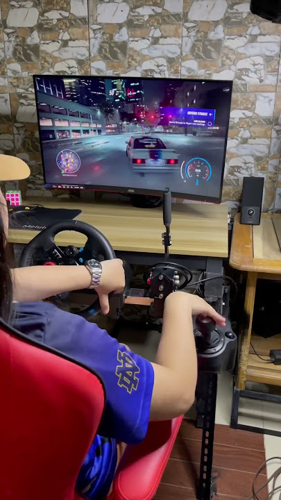 Actual Sound of Logitech g29 Steering Wheel #drift #steeringwheel #needforspeedheat #logitechg29