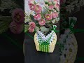 plastic wire Flower vase #shortsfeed #diy #handmade #baisali crafts ⭐️💐⭐️💐