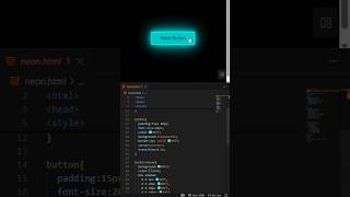 Neon Button Animation using CSS ✨ | Glowing UI Effect #shorts