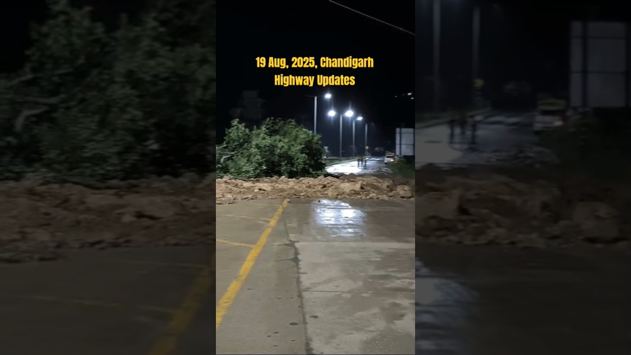 Live Landslide NH Kullu Mandi 
