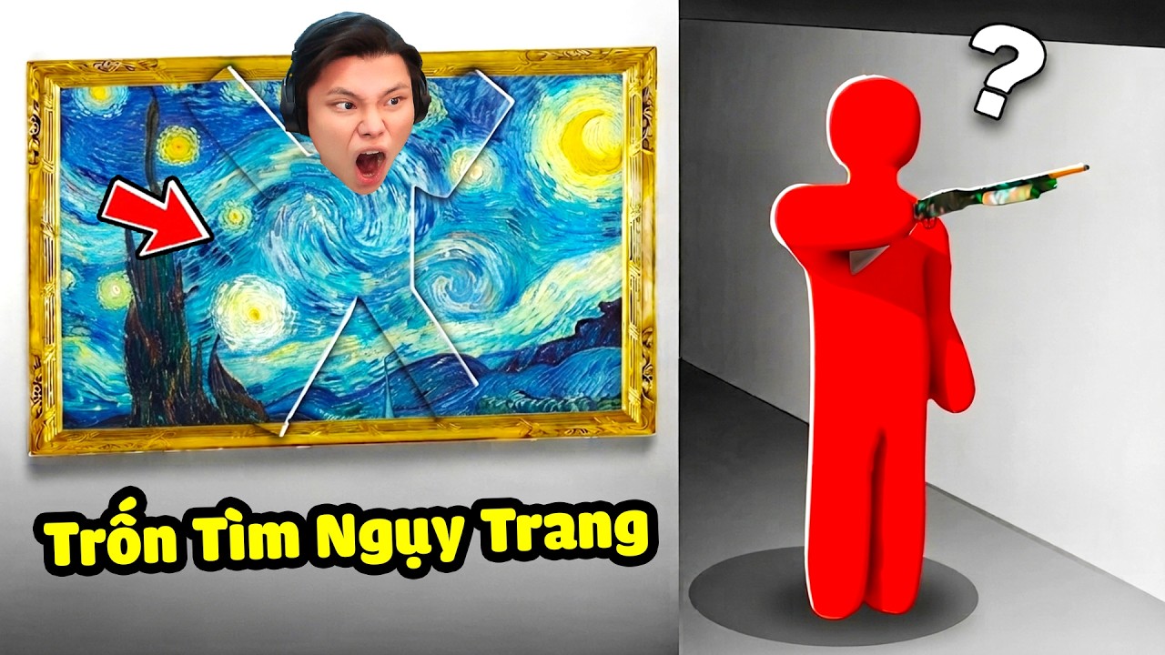 [ROBLOX] Họa Sĩ JayGray Trốn Tìm Ngụy Trang Siêu Khó🤏😜Thử Thách Tô Màu Vẽ Troll Meccha Chameleon