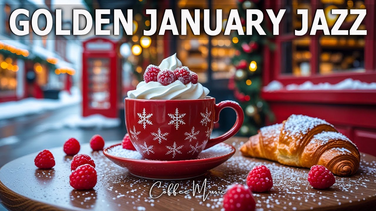 Golden January Jazz Piano ☕ Smooth Bossa Nova Cafe Music for Study, Work & Focus