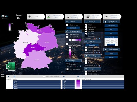 Eigene individuelle Vertriebsgebiete aus PLZ erstellen - kostenlos und einfach in Excel