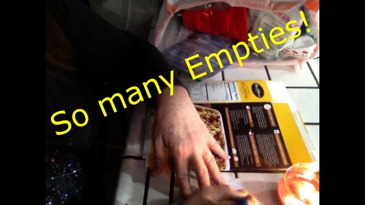 60 Min Relaxing ASMR Rambling thru lots of empties, Juicy Gum Chewing, gentle whispering