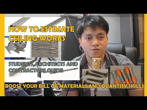 Come Ceiling Estimate WORKS | Distinta dei materiali e quantità | Arki Vlog