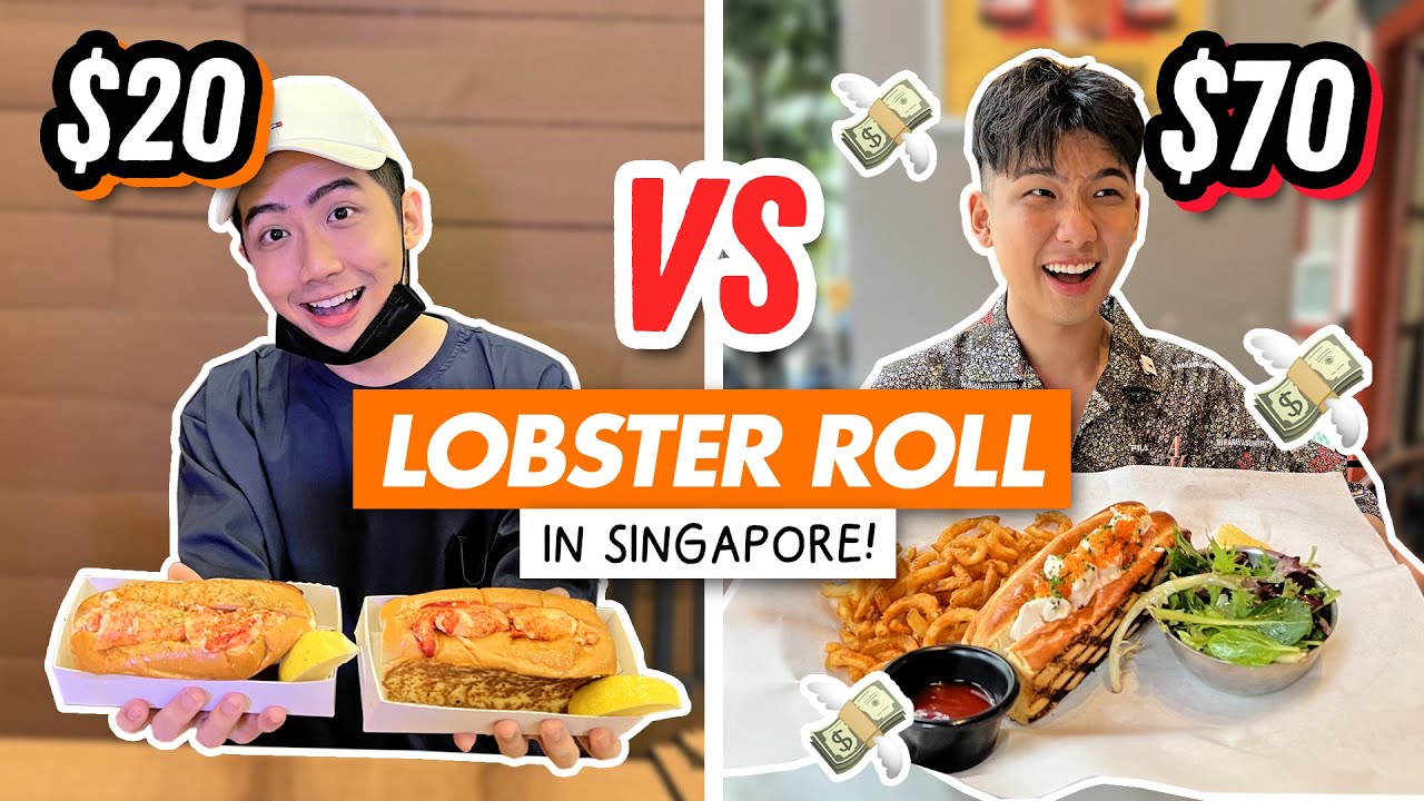 $20 vs $70 LOBSTER ROLL in Singapore (CHEAP vs EXPENSIVE)