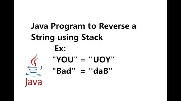 Java Program to Reverse a String using Stack