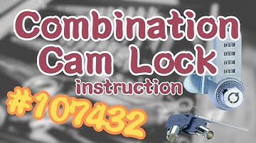 Combination cam Lock instruction #107432│ABA Locks