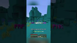 what color will it land on #minecraft #minecraftshorts #shorts