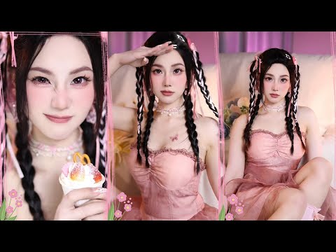 重生之我要變成粉紅小公舉，最近超火的這個媽生感底妝#makeup #makeuptutorial #仿妆 #甜妹