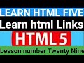 Learn HTML ll Lesson Twenty Nine ll Learn HTML Links ll Oxford Academy
