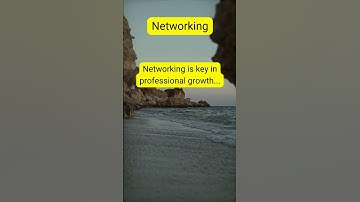 Networking is key in professional growth...