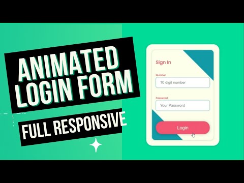 Responsive login form