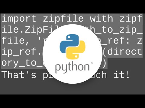Unzipping files in Python