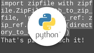 Unzipping files in Python