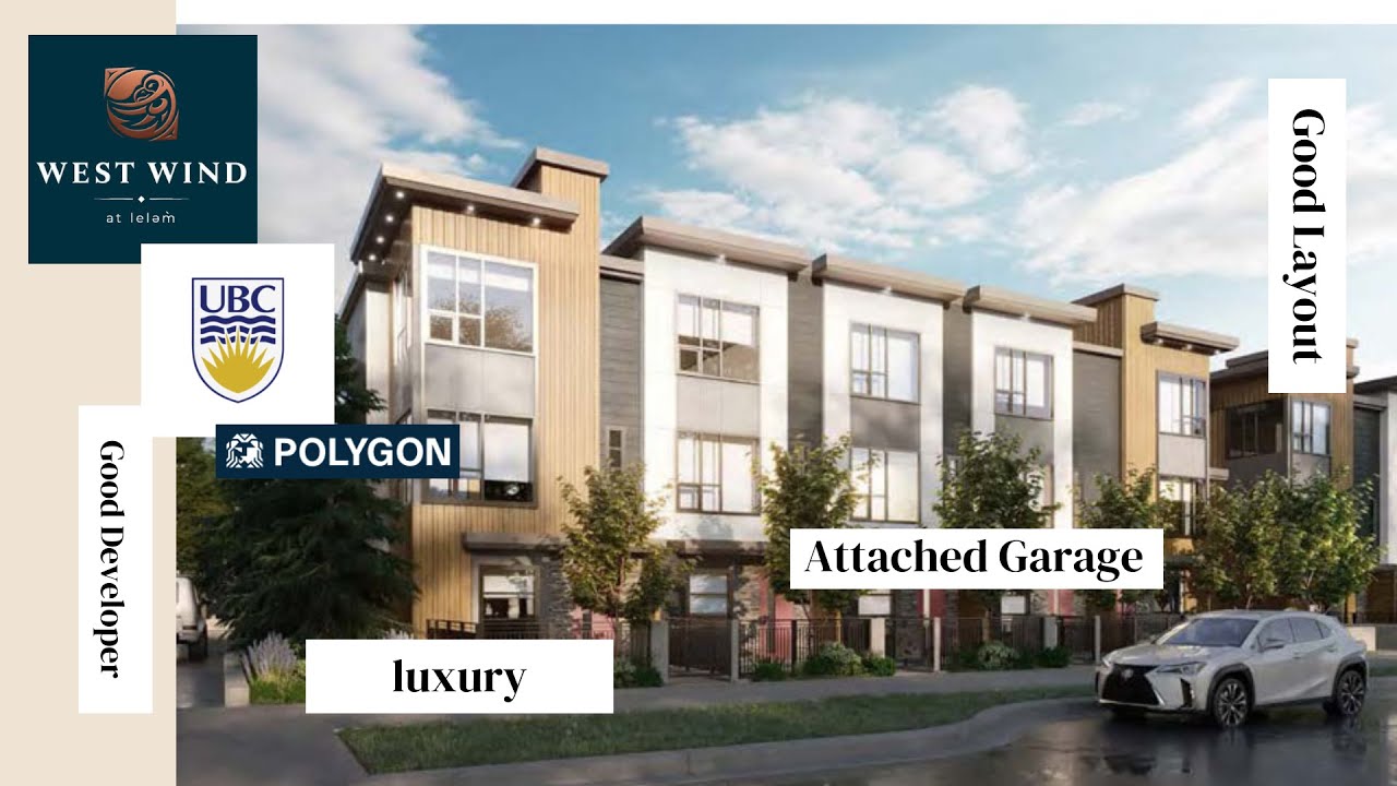 Vancouver UBC Townhomes West Wind by Polygon decent price, selling