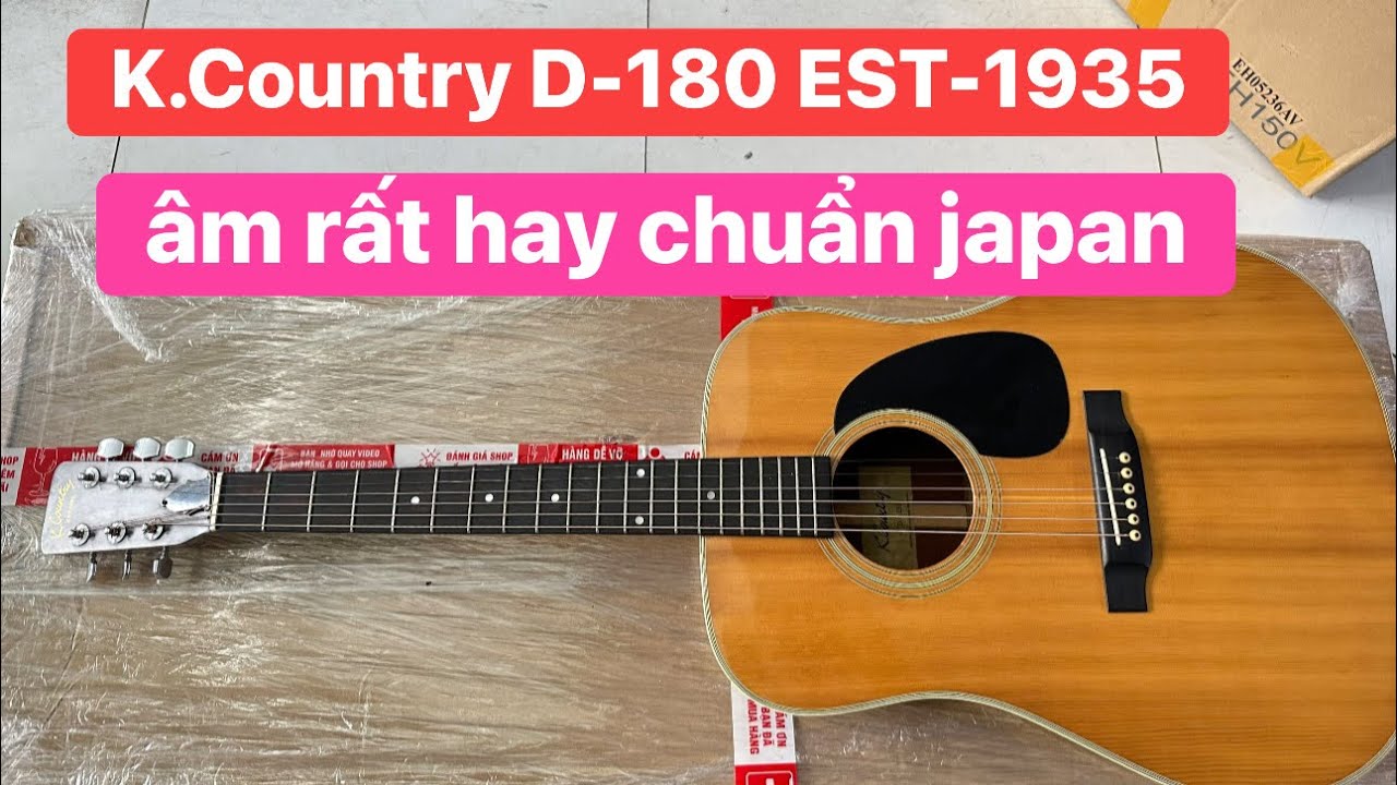 K.Country D-180 Japanese acoustic guitar with great sound. Price