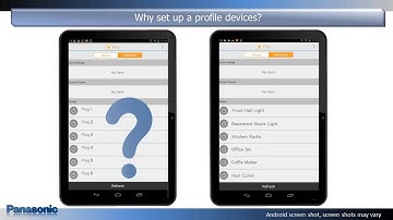 Panasonic - Home Network Bundles - KX-HNB600 - Home Monitoring App, How to set up a device profile.