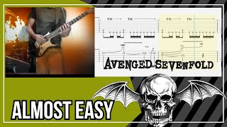 Avenged Sevenfold - Almost Easy Guitar Cover With Tab (Drop D)