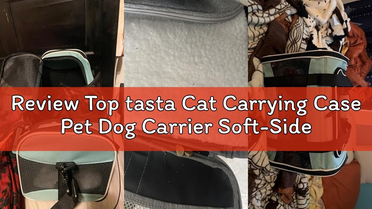 Review Top tasta Cat Carrying Case Pet Dog Carrier Soft-Sided Cat Bag Airline Approved, Pet Travel C