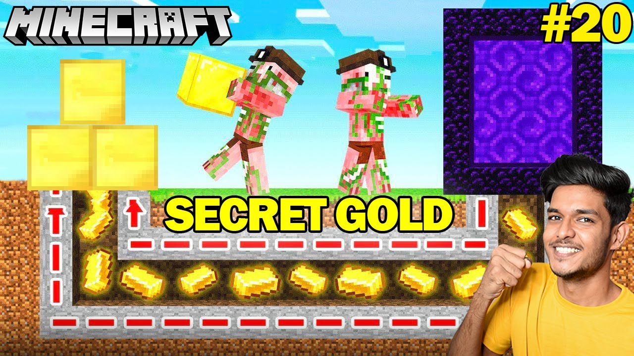 I FOUND SECRET GOLD IN NETHER | MINECRAFT GAMEPLAY #20 - YouTube