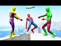 GTA 5 Rainbow Spiderman Water Fails (Ragdolls/Euphoria Physics) #26