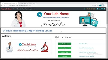 Reportooo Change Test Order Page Design - Medical Lab Personal Website for accounting & Reporting
