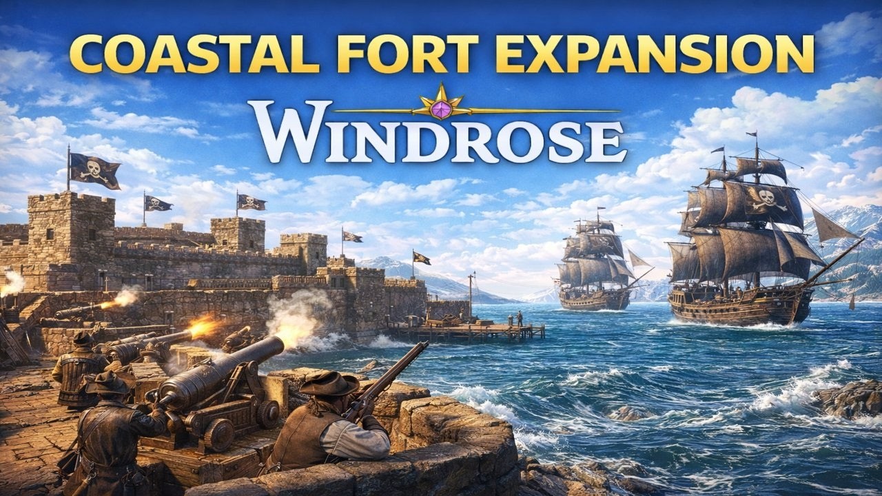How Big Can We Build Our Coastal Fort? | Windrose Basebuilding