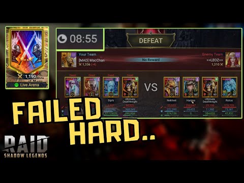 Former Top Player Failed Hard In Live Arena... | RAID SHADOW LEGENDS