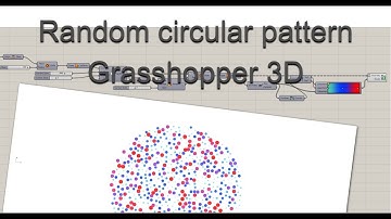 Randomly coloured circular pattern | Grasshopper 3D