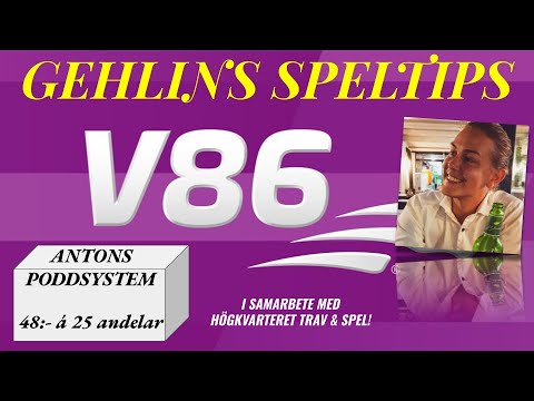 GEHLINS SPELTIPS V86 3/4 - I SAMARBETE MED HÖGKVARTERET TRAV & SPEL