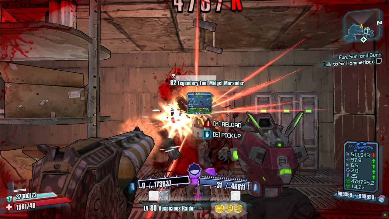 Borderlands loot tink in sanctuary (using a mod)