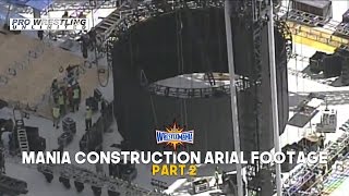 Leaked Aerial Footage Of The WrestleMania 33 Stage Construction Taking Place Part 2 (VIDEO)