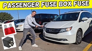 HONDA ODYSSEY PASSENGER FUSE BOX POWER FUSE LOCATION, NO POWER 2011 2012 2013 2014 2015 2016 2017