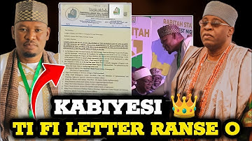 Lobatán! Oba Soun Ogbomosho stuurt een brief over de verkiezing van de nieuwe stadshoofdimam van ...