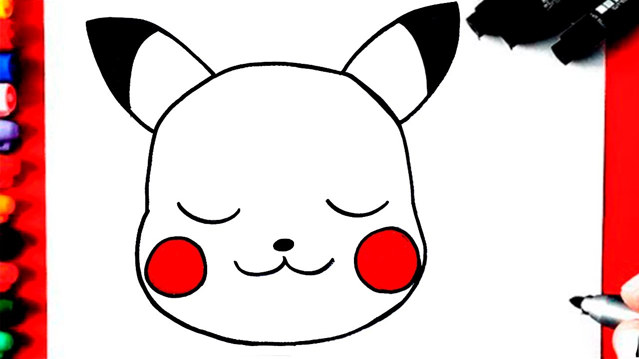 Veja como fiz para desenhar o Pikachu e o Stich de forma simples e