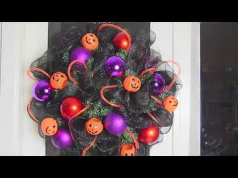 Deco Mesh Halloween Wreath