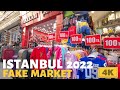 ISTANBUL WINTER 2022  | Fake Market In Istanbul  Walking Tour | 4K UHD 50pfs